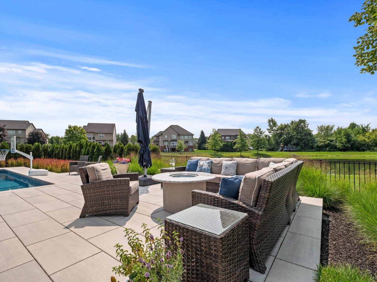 South Lyon Back Yard Pool & Patio | Great Oaks Landscape