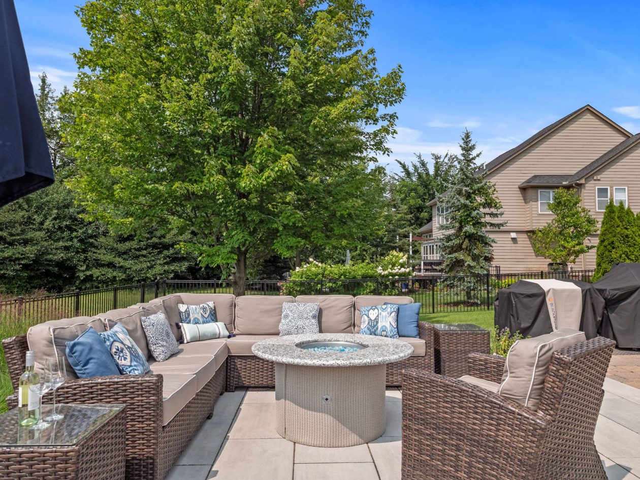 South Lyon Back Yard Pool & Patio | Great Oaks Landscape