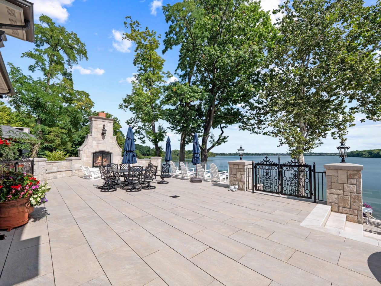 Orchard Lake Limestone Chateau | Great Oaks Landscape