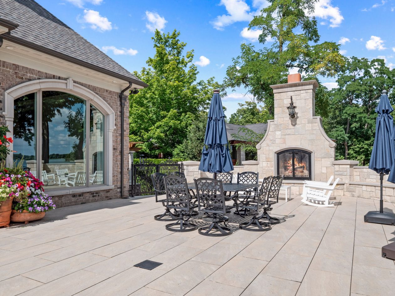 Orchard Lake Limestone Chateau | Great Oaks Landscape