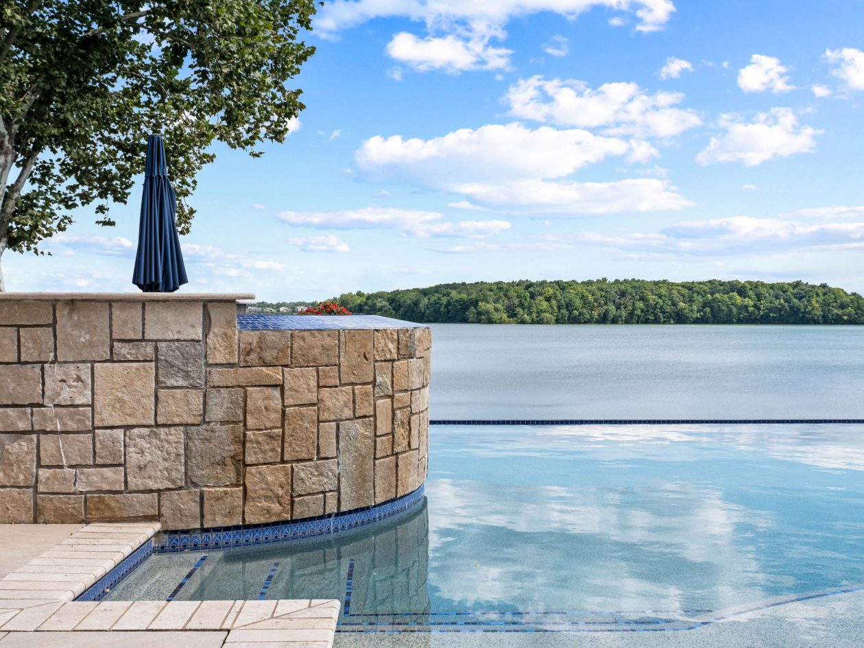 Orchard Lake Limestone Chateau | Great Oaks Landscape