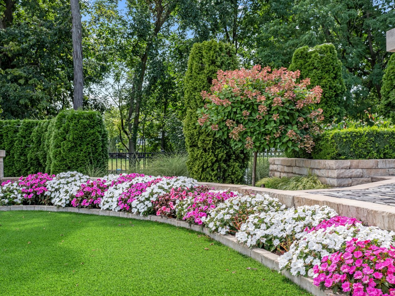 Orchard Lake Limestone Chateau | Great Oaks Landscape