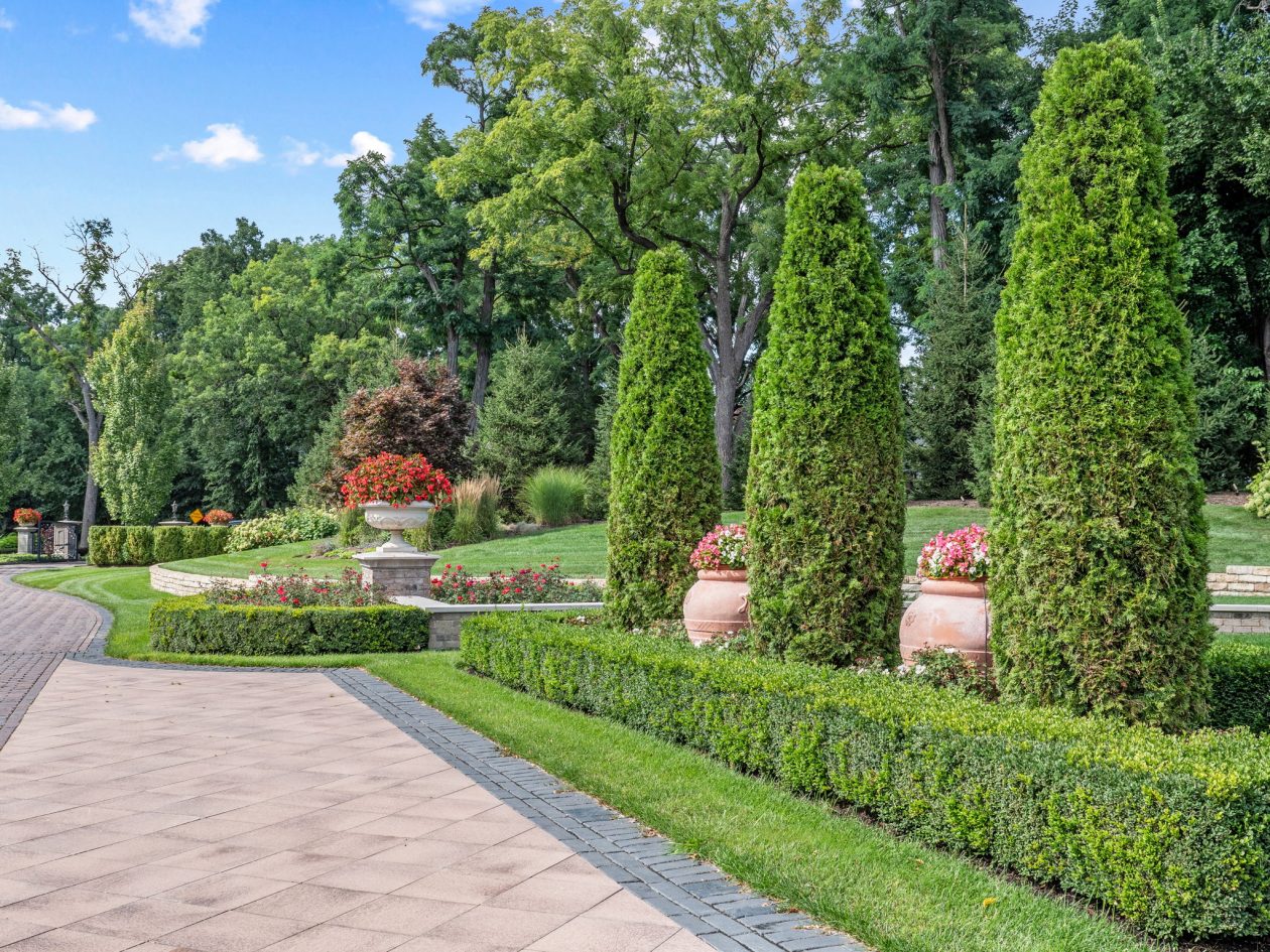 Orchard Lake Limestone Chateau | Great Oaks Landscape