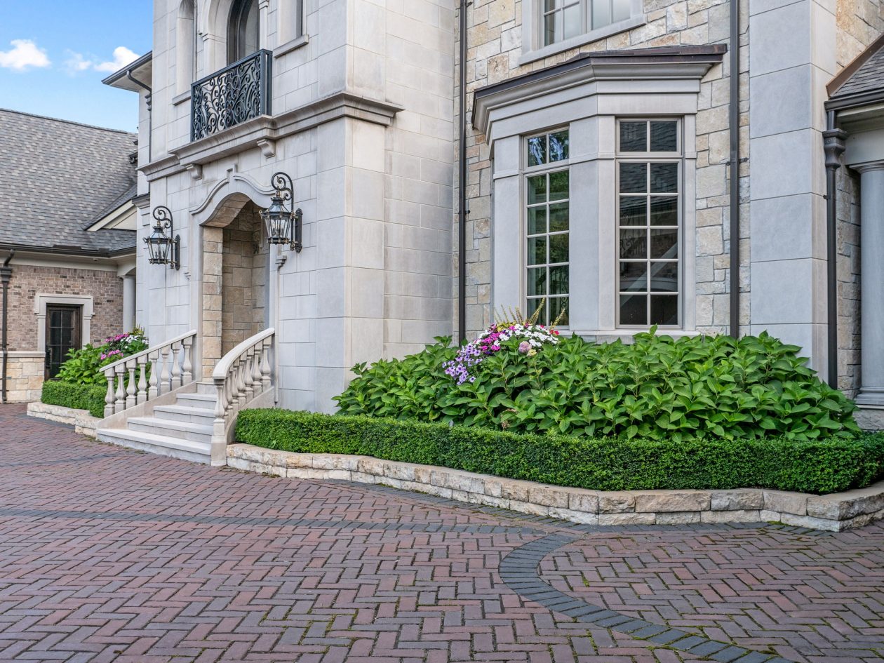 Orchard Lake Limestone Chateau | Great Oaks Landscape