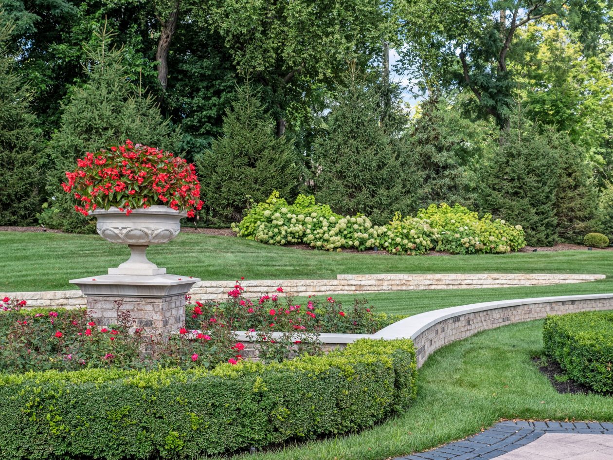 Orchard Lake Limestone Chateau | Great Oaks Landscape