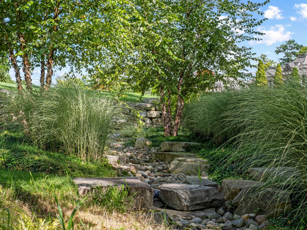 Orchard Lake Limestone Chateau | Great Oaks Landscape