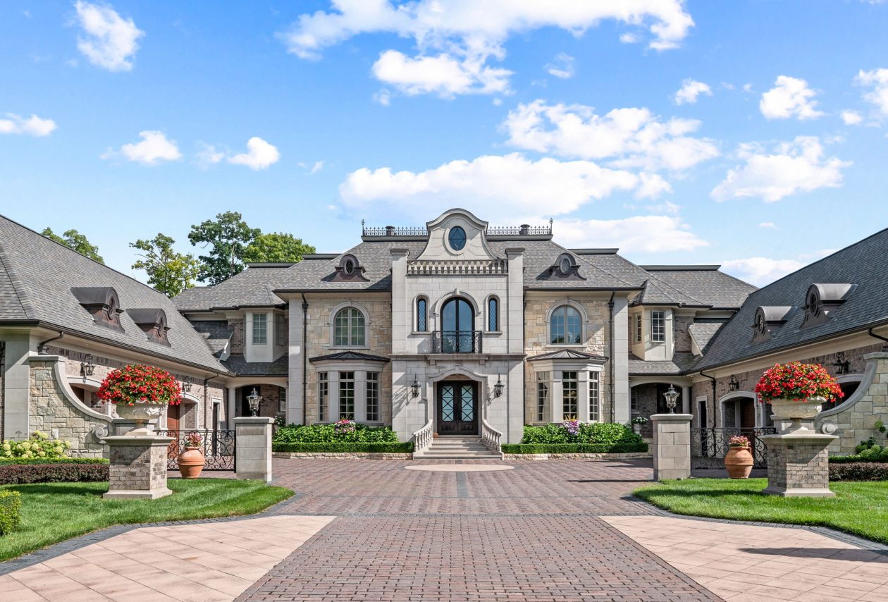 Orchard Lake Limestone Chateau | Great Oaks Landscape