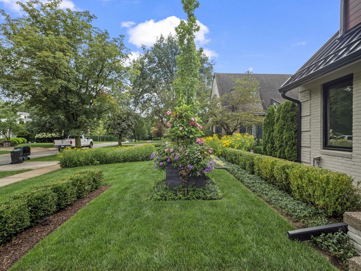 Cozy Patio with Fireplace and Pool | Great Oaks Landscape