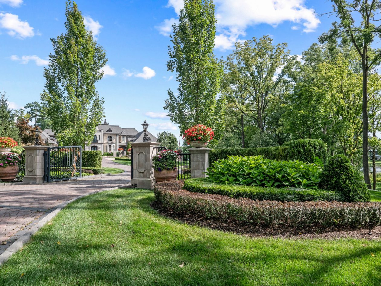 Orchard Lake Limestone Chateau | Great Oaks Landscape